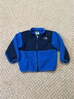 The North Face kids 18-24 months blue fleece Denali coat UNISEX